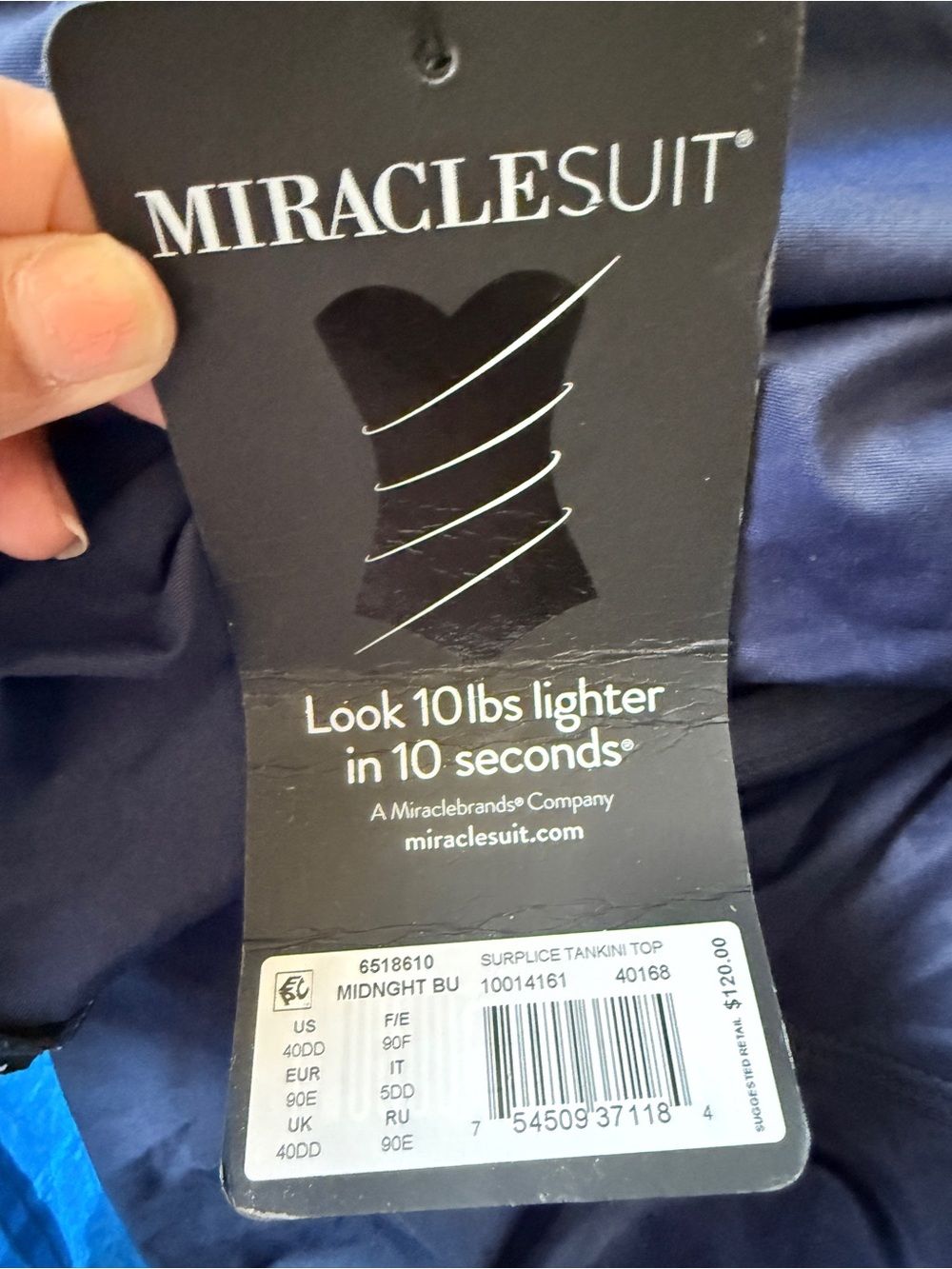 Miraclesuit Cups Surplice Tankini Top 40DD - Picture 7 of 9